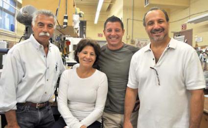 Family Business: Five members of the Martino family operate United Prosthetics, Inc. on Columbia Road: from left: Siblings Paul, Mary, Greig and Christopher Martino, who is Paul’s son and represents the fourth generation of Martinos. Gary Martino, who is not shown, runs the company’s production department. Photo by Bill Forry